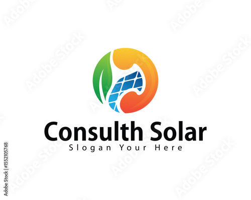 consulting solar logo business nature leave symbol icon call