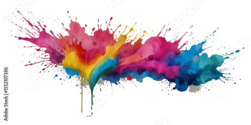 Beautiful rainbow holi festival background.  