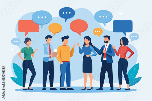 Effective communication strategies in a diverse workplace with business professionals engaging in discussion