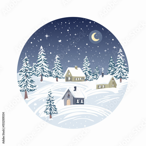 christmas card with santa claus