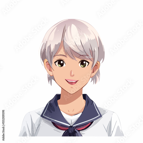 boy in a white shirt