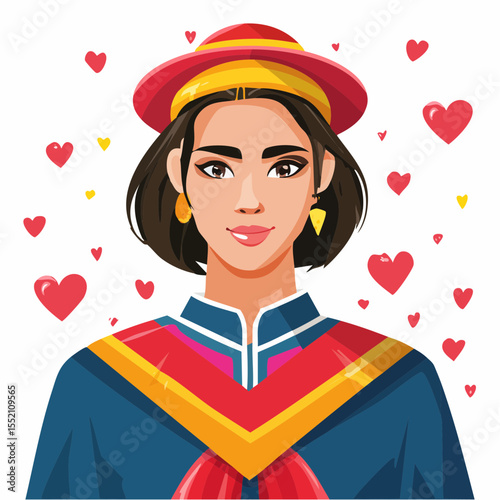 girl with a heart