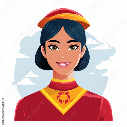 girl in a cap