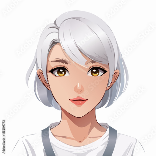 girl in a white dress