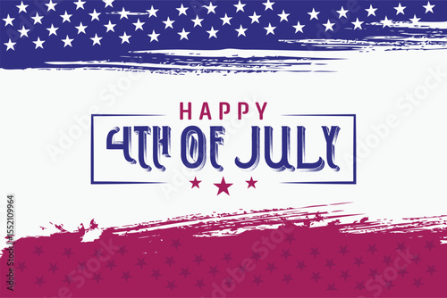 Happy 4th of July background, American patriotic background for Independence Day celebration
