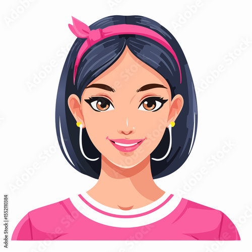 girl in pink