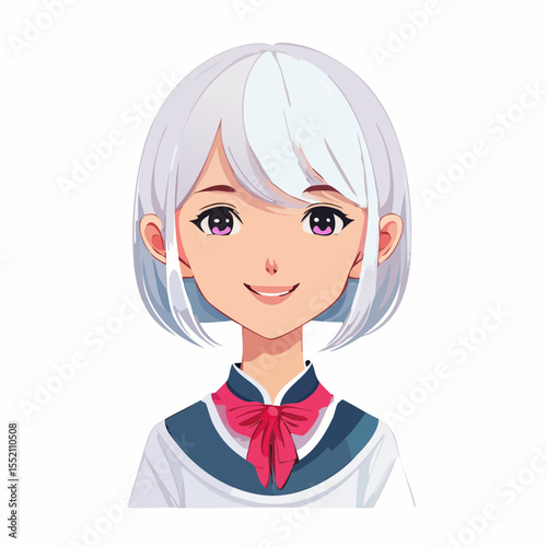 girl in a white shirt
