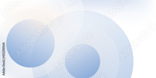 Abstract blue modern background with circle elements. Digital technology concept. vector illustration
