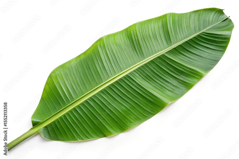 banana leaf on white background banana leaf on white background