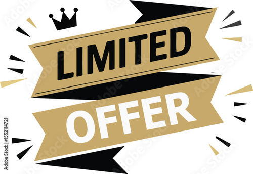 Eye Catching Limited Time Offer Design with Bold Text and Graphic Elements for Marketing Promotions and Advertisements