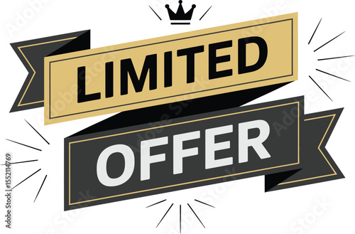 Bold Promotion Banner Displaying a Limited Time Offer to Attract Customers and Boost Sales Effectively