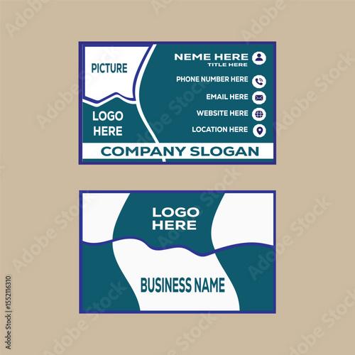 New Modern Creative Professional Business Card Idol Visiting Card Vector