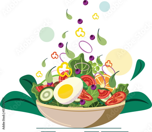 Vibrant assortment of delicious foods isolated on transparent background