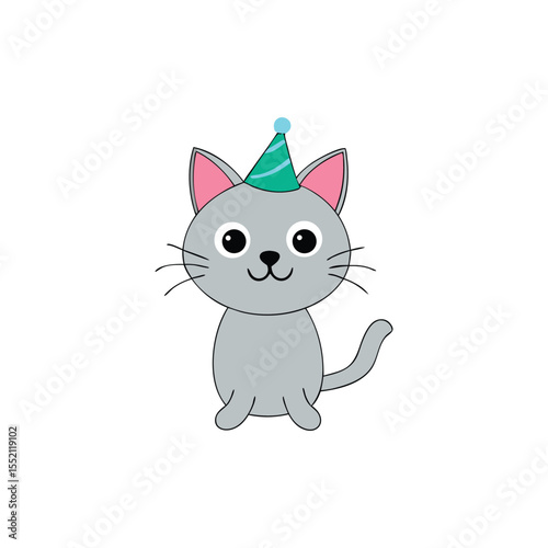 cute cat vector art 