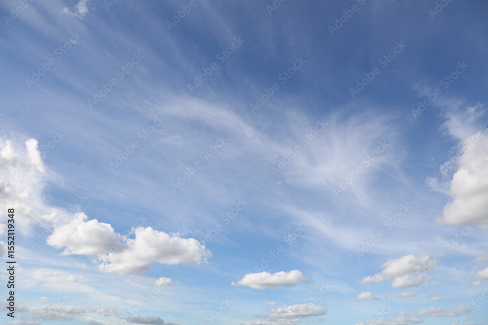 Fototapeta premium White clouds in blue sky