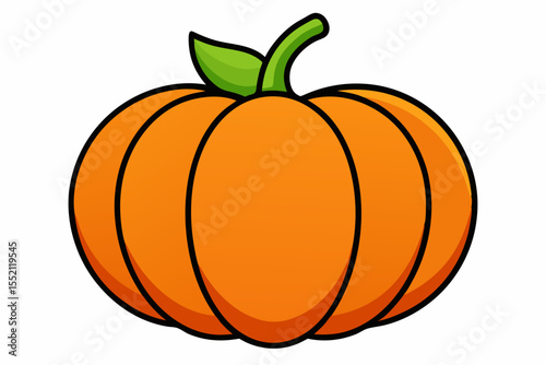 pumpkin vector illustration, halloween pumpkin isolated
