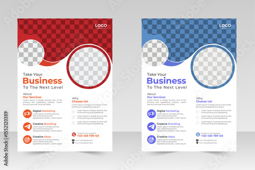 modern business flyer template creative business flyer design vector for business proposal, promotion, advertising, publication poster