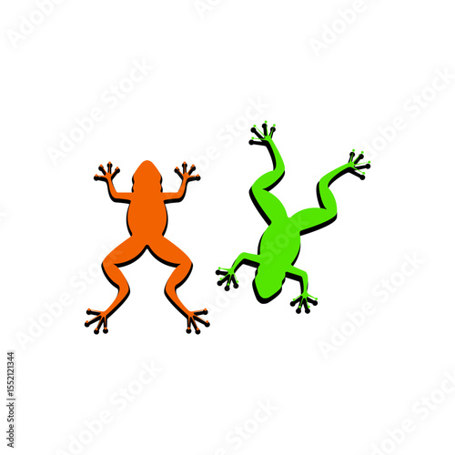 Frog icon. Cartoon illustration of frog vector icon for web design