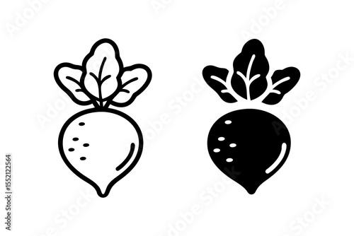 Beetroot icon. Vegetable sign. Beetroot isolated on white background. Fresh vegetable symbol.