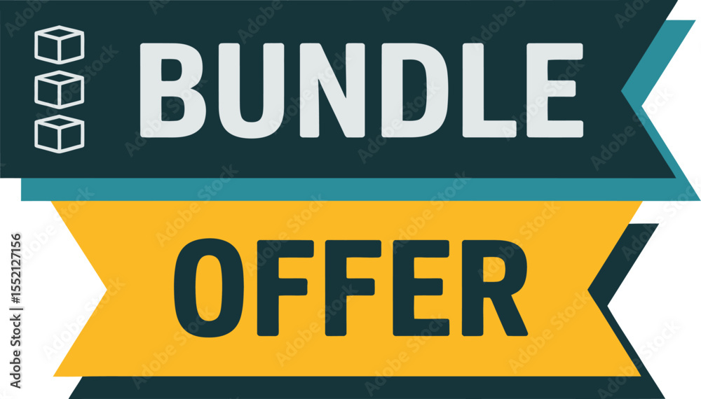 Eye Catching Bundle Offer Graphic Featuring Geometric Shapes with Boxes Conveying Discount and Savings Opportunities for Customers and Shoppers Eye Catching Bundle Offer Graphic Featuring Geometric Shapes with Boxes Conveying Discount and Savings Opportunities for Customers and Shoppers