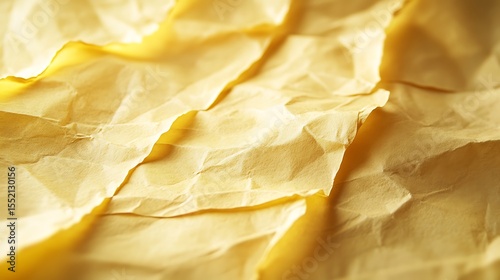 A textured yellow paper with vintage creases and warm golden tones.