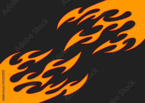 Simple background with flame pattern and with some copy space area