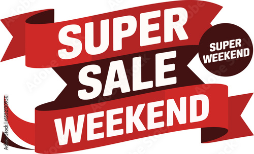 Super Sale Weekend Promotional Banner Design for Marketing Campaigns and Special Weekend Sales Events, Advertising Offers to Increase Revenue