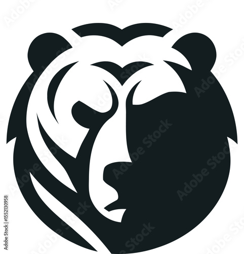 The Spirit of the Bear: A striking, stylized silhouette captures the strength and mystique of a bear, embodying raw power, resilience, and the untamed wilderness.