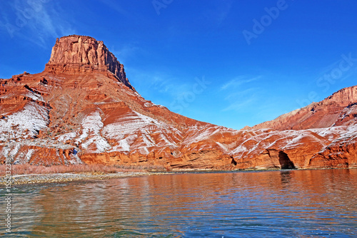 Colorado River Valley, Utah in winter	