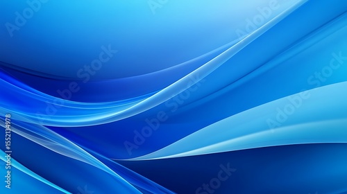 Abstract wavy blue and cyan gradient layers creating a smooth, modern, and stylish background.