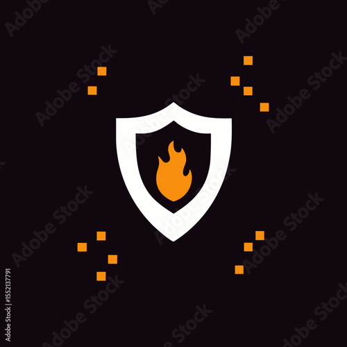 Unique Shield Design with Futuristic Purple Highlights