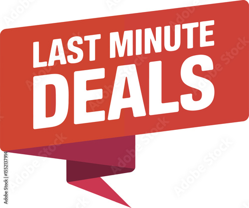 Last Minute Deals Promotion a Bold Visual Statement Promoting Savings for Impulsive Shoppers Attention Grabbing Design Vector Illustration