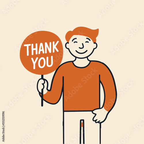 World Gratitude Day vector illustration with hands holding heart, gratitude jar, thank you notes, and kindness symbols in warm solid colors for thank you cards, social media, and campaigns.