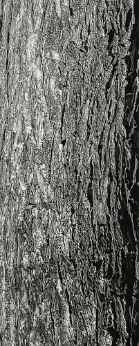 Vector illustration of Fontanesia phillyreoides bark close-up. Live wood background. Fontanesia phillyreoides trunk texture. Forest nature of skin.
