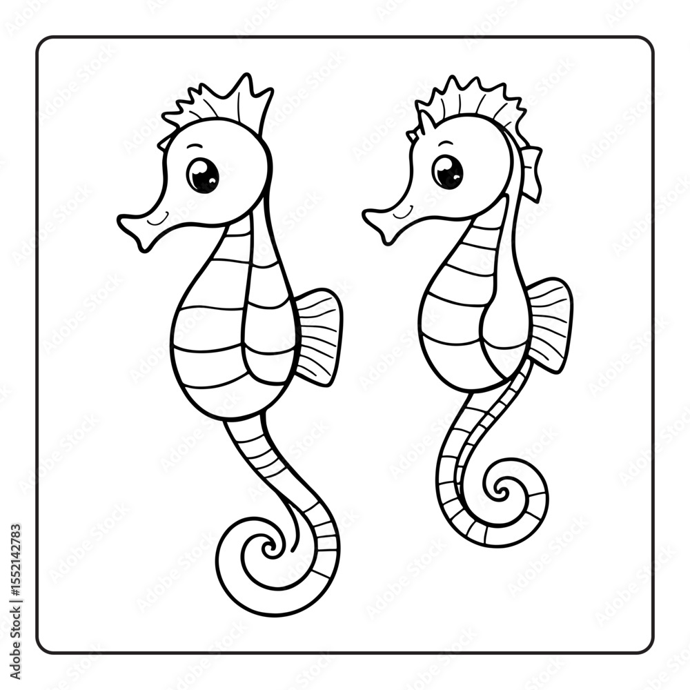 Fototapeta premium vector illustration of ocean animal