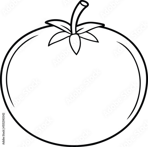 Red apple vector icon with a green leaf, perfect for healthy food and nature illustrations