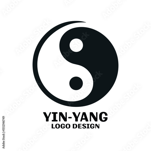 Yin And Yang Vector Logo Design
