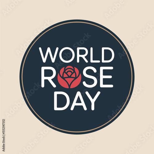 World Rose Day vector illustration set with red rose, bouquet, awareness ribbon, love and support themes in flat solid color style for cancer patient awareness campaigns