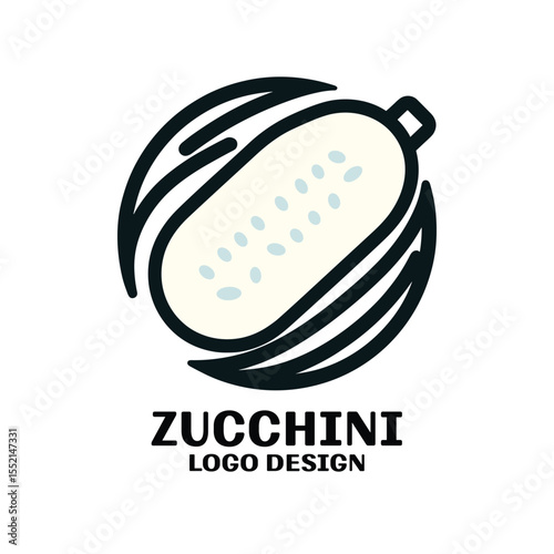 Zucchini Vector Logo Design