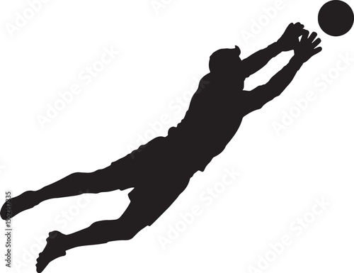Soccer Playing Silhouette