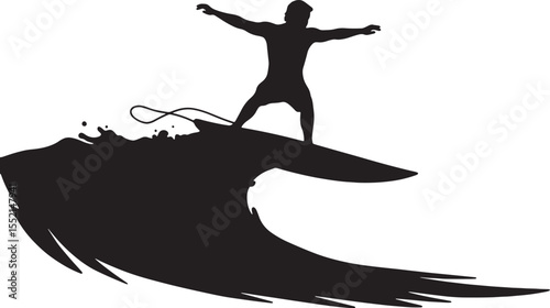 Surfing Silhouette