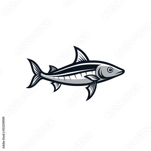 vector line art of realistic fish icons of Goatfish on white background in Adobe Illustrator Artwork