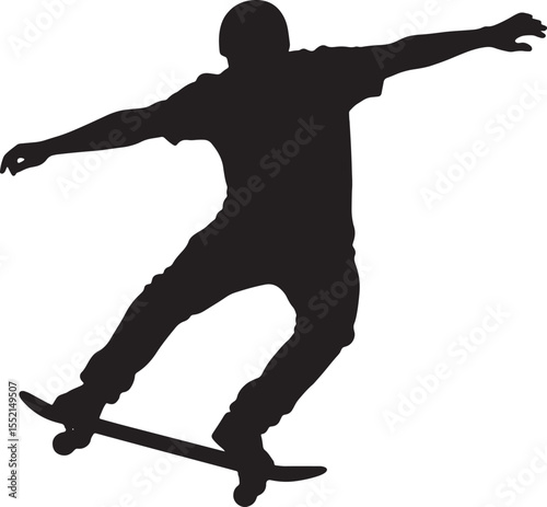 Skateboarding Silhouette