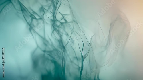 Abstract background featuring beautiful swirling green smoke patterns gracefully flowing and blending, creating a mesmerizing and vibrant visual effect that evokes a sense of mystery, nature