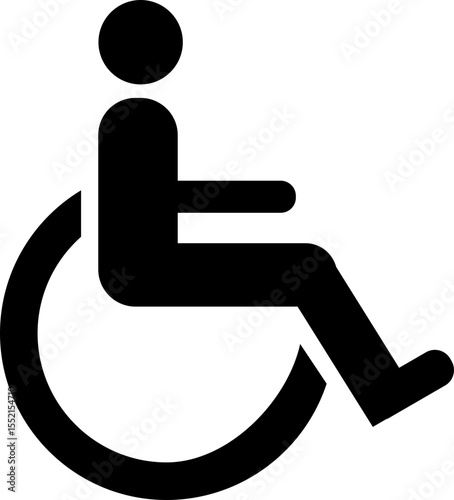 Wheelchair user pictogram