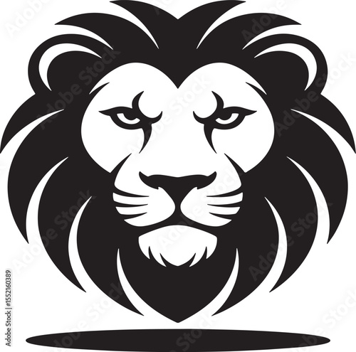 Detailed Tiger Face Illustration – Modern Monochrome Wildlife Vector