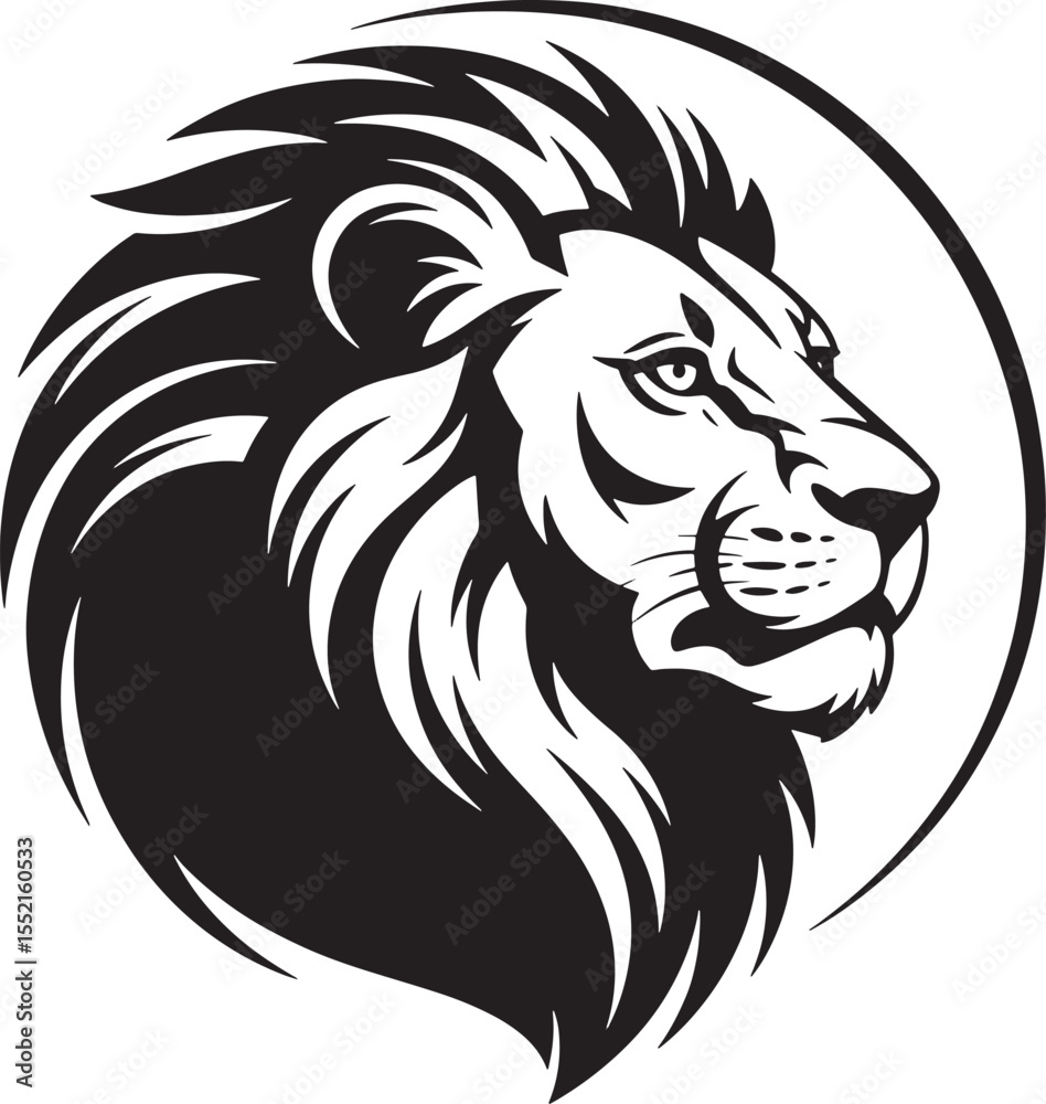 Fototapeta premium Detailed Tiger Face Illustration – Modern Monochrome Wildlife Vector