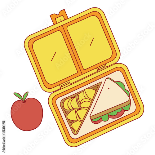Healthy Lunchbox Ideas For Kids Featuring A Delicious Sandwich Apple And Snacks