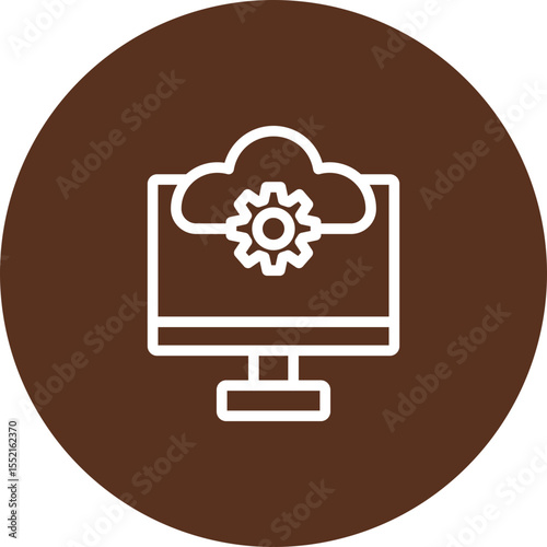 Application Settings Vector Line icon Design