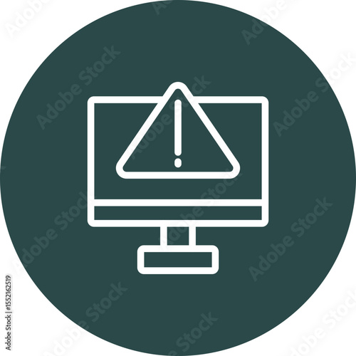 Error Vector Line icon Design